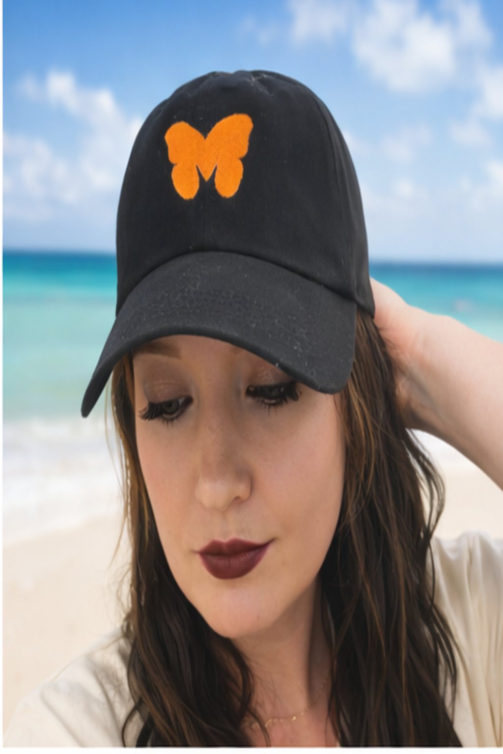 Monarch Flyway Classic Cotton Ball Cap- Black